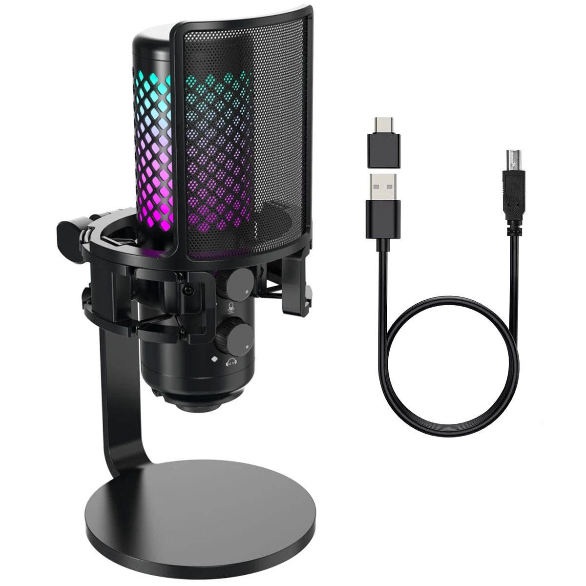 Wholesale ODM OEM USB RGB Mic Micrfono BTC Condensador Microphone