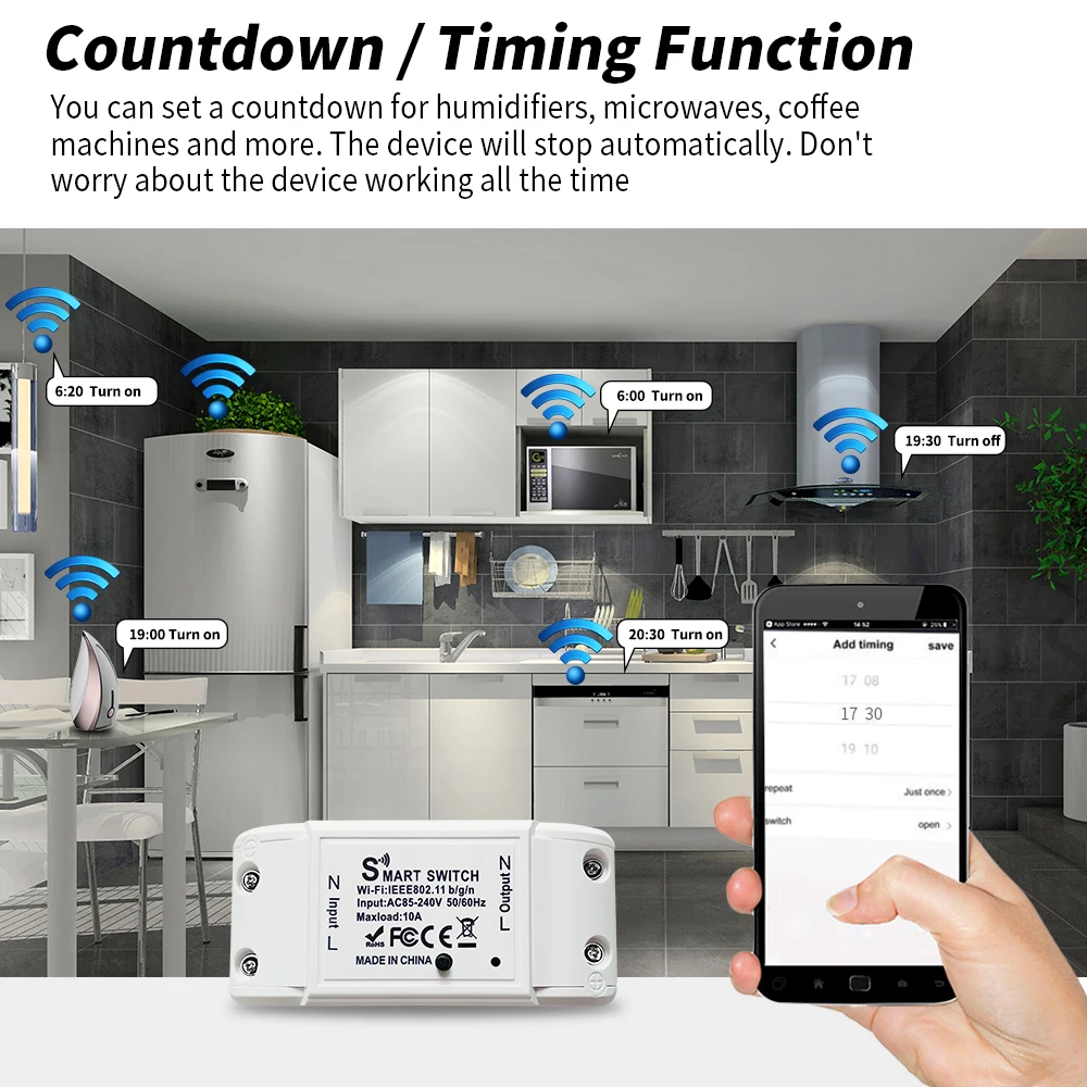  Охранной сигнализации умный дом беспроводной переключатель Wi-Fi 1/2/3 сенсорный экран стекло панели переключателя Smart life пульт дистанционного управления совместим с Google Home