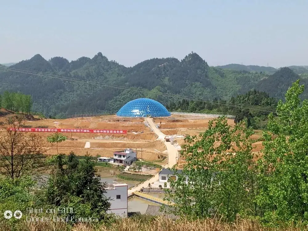 Large Plastic Transparent Dome Tent Agriculture Greenhouse 500m2 Dome House