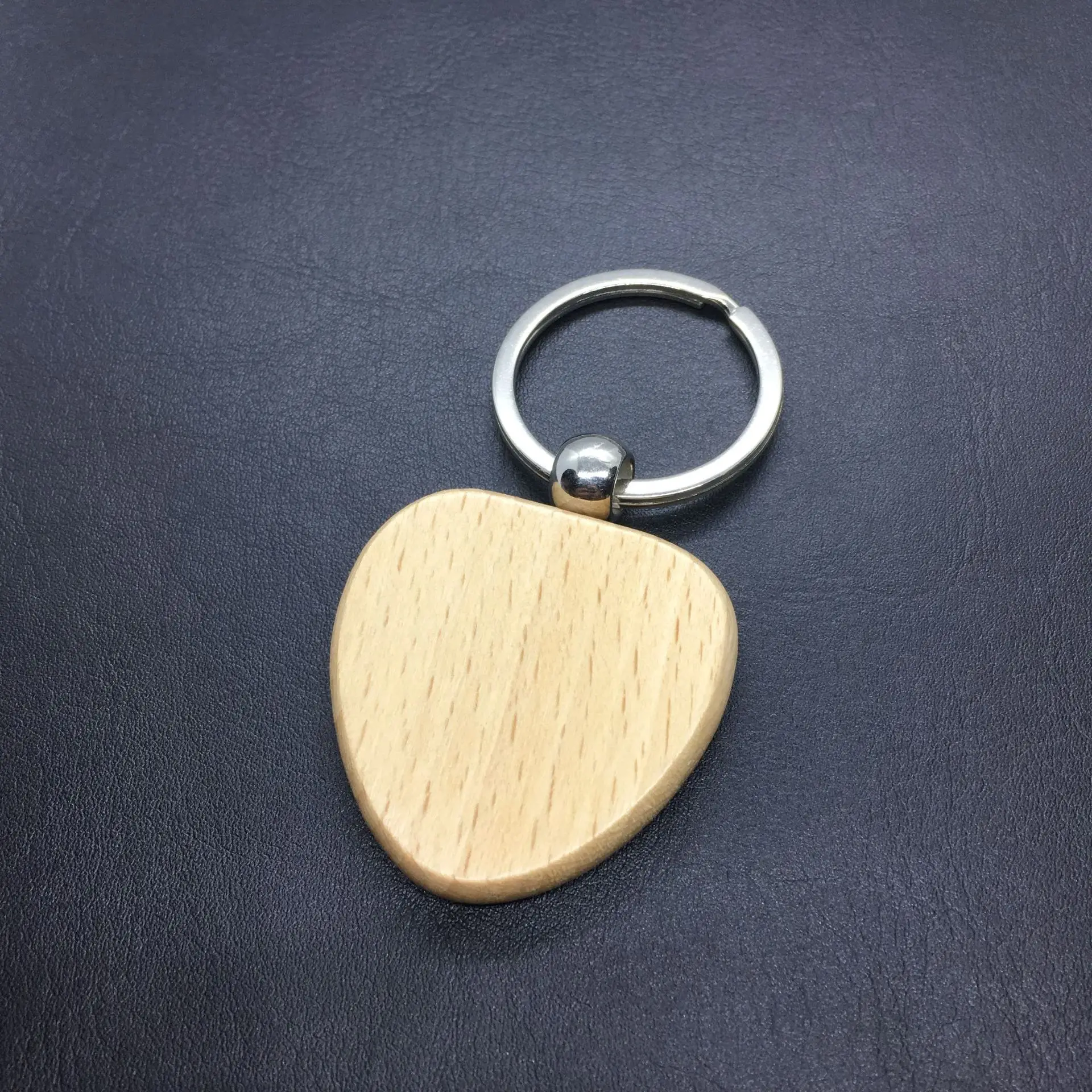 wood blank keyring /keychain  Rectangle Round Plain for Laser Engraving DIY Tags Wood Crafts Gift