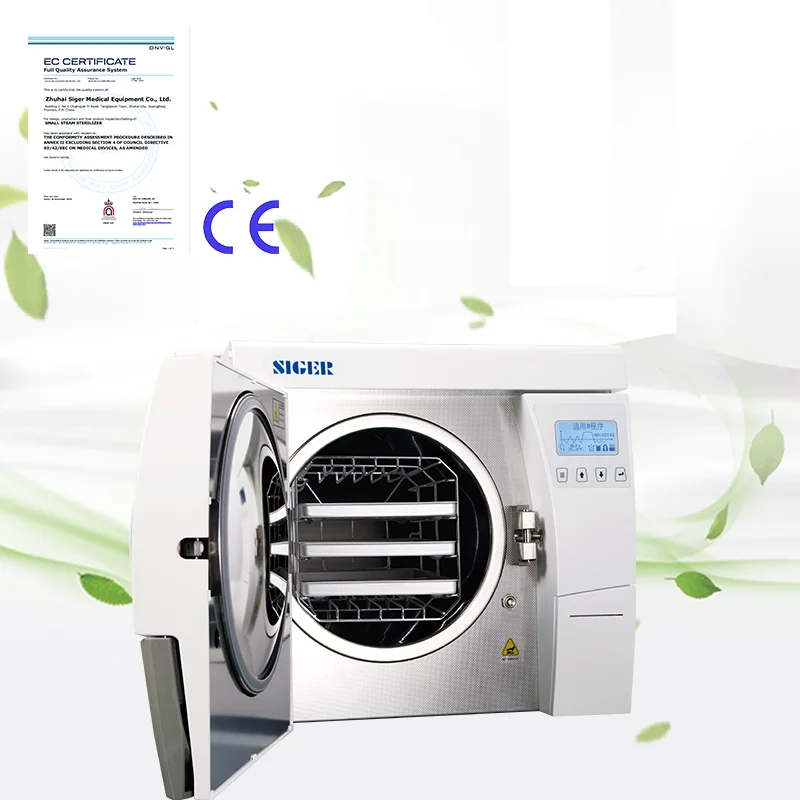 Siger AMI-17B dental autoclave OEM/ODM Factory CE approved Italian solenoid valve Free spare parts steam sterilizer