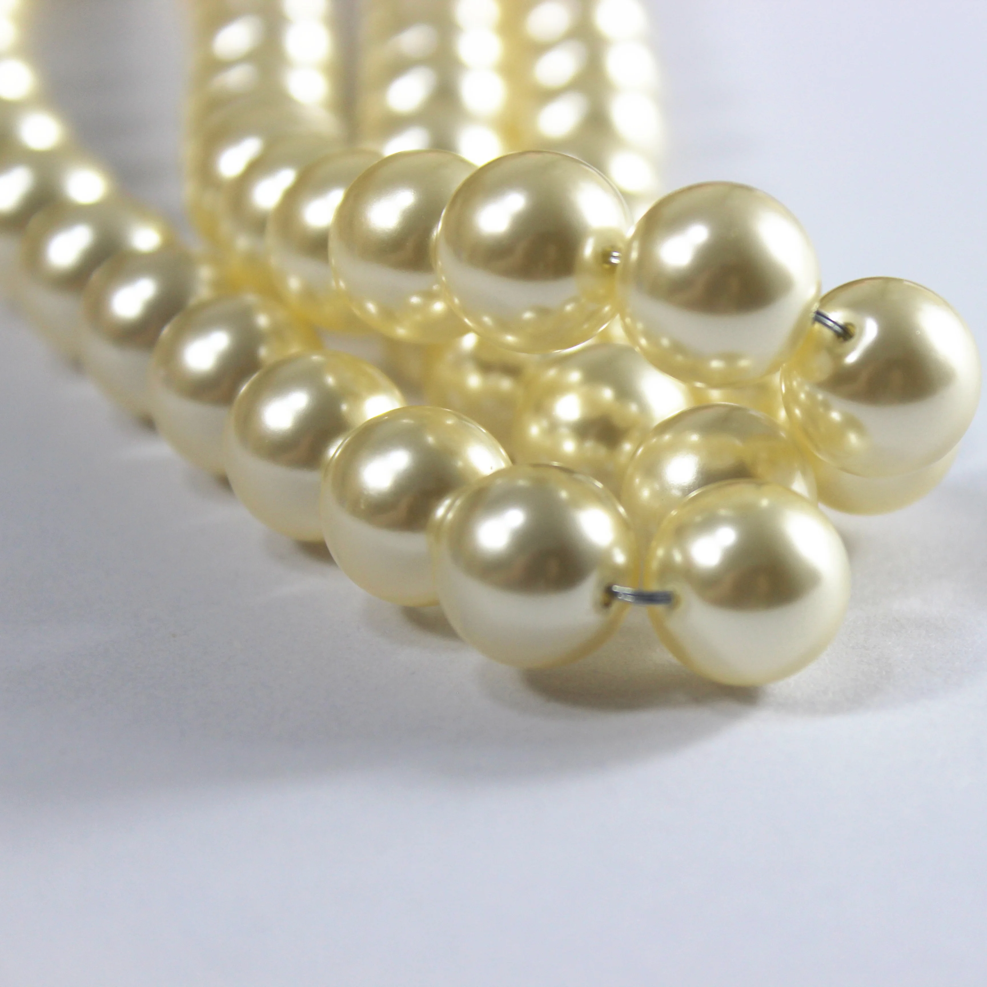 Wholesale hight quality highlight glass pearl Imitation pearls for bracelet necklace making findings