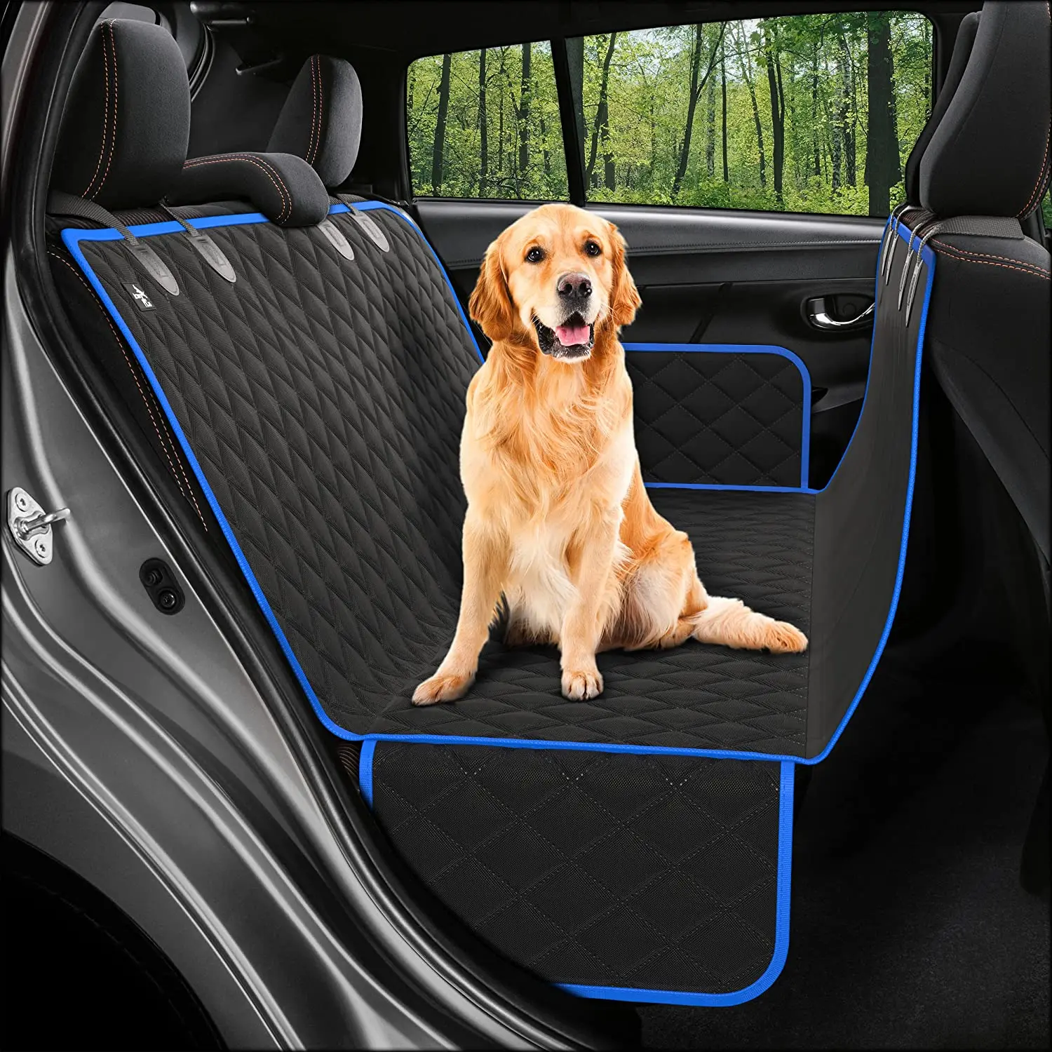 Waterproof Scratchproof Nonslip Dog Car Back Seat Cover Protector Hammock Backseat Against Dirt Fur Durable Pet Car Seat Cover