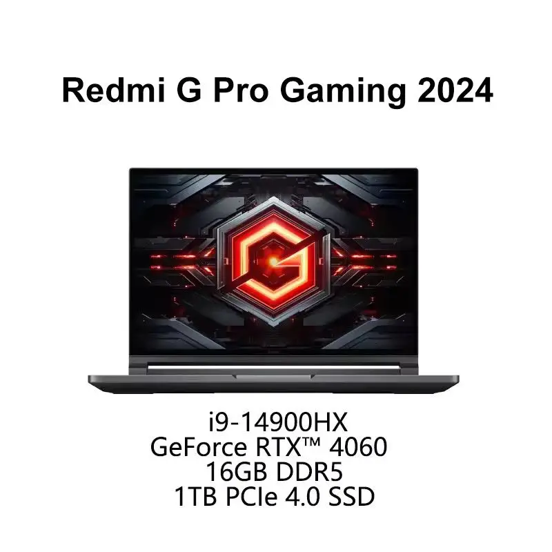 New design Xiaomi Redmi G Pro 2024 Gaming laptop 16 inch i9-14900HX+RTX4060 The most cost -effective Gaming flagship notebook