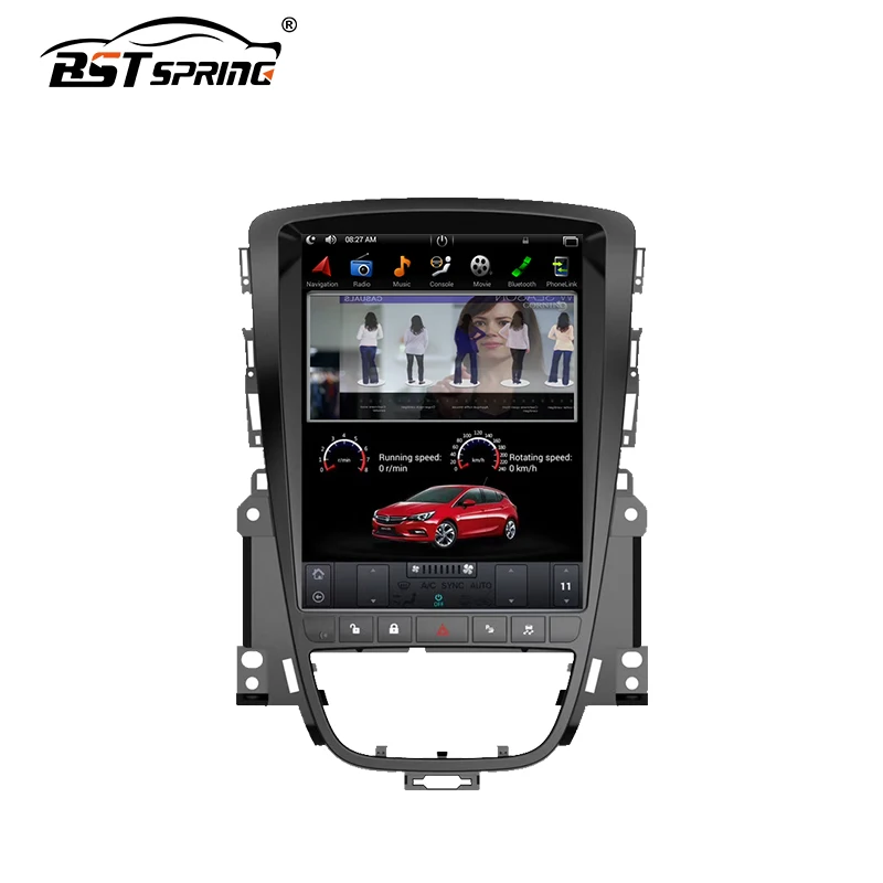 10.4Inch Tesla Style Car Multimedia Video Player For Opel Astra j 2009-2015 Android Car Video with Steering Wheel Control