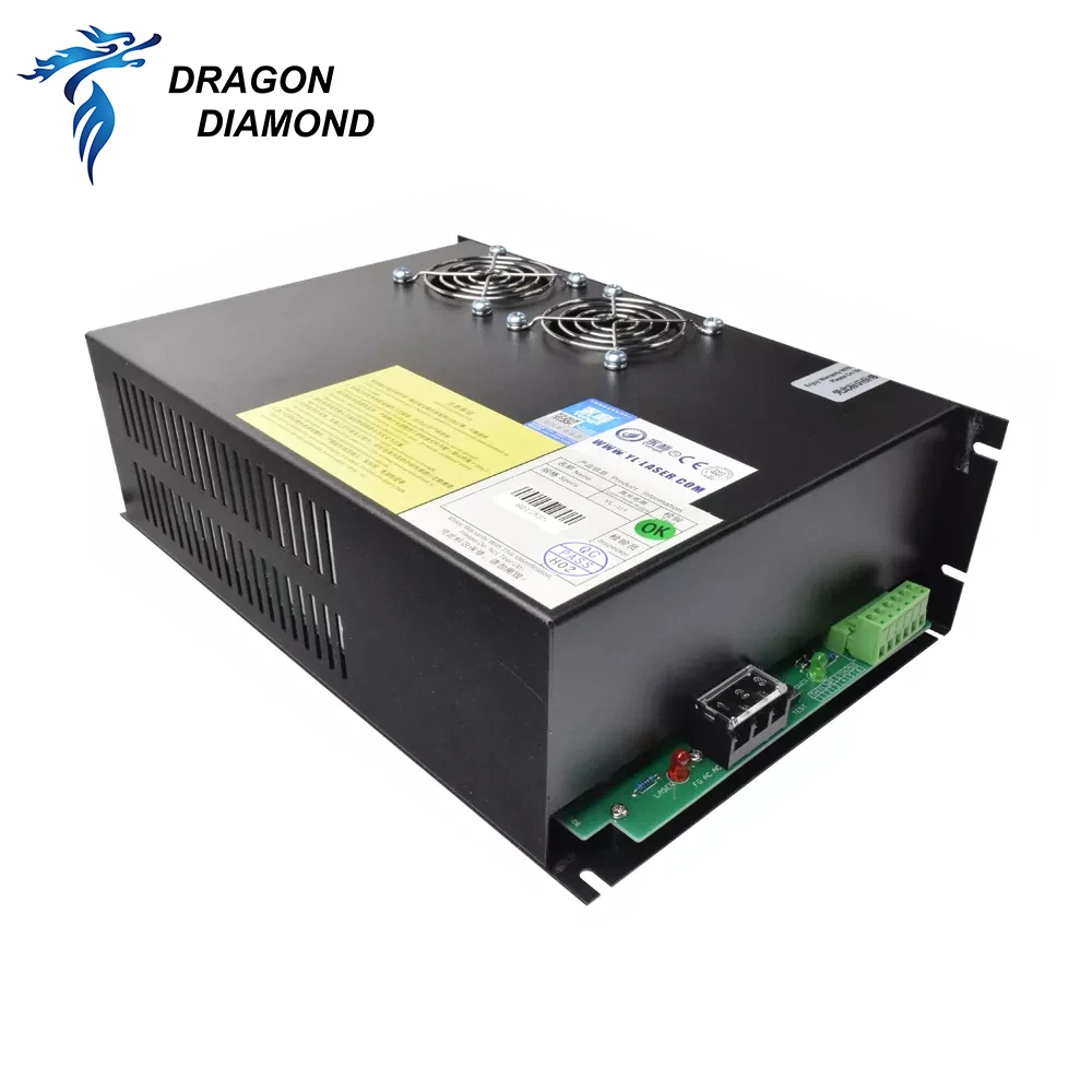 Дракон алмаз Yongli Co2 источник питания лазера YL-U1 на рост от 80 до 100 Вт лазерный гравировальный станок для лазерной трубки и гравировки резки