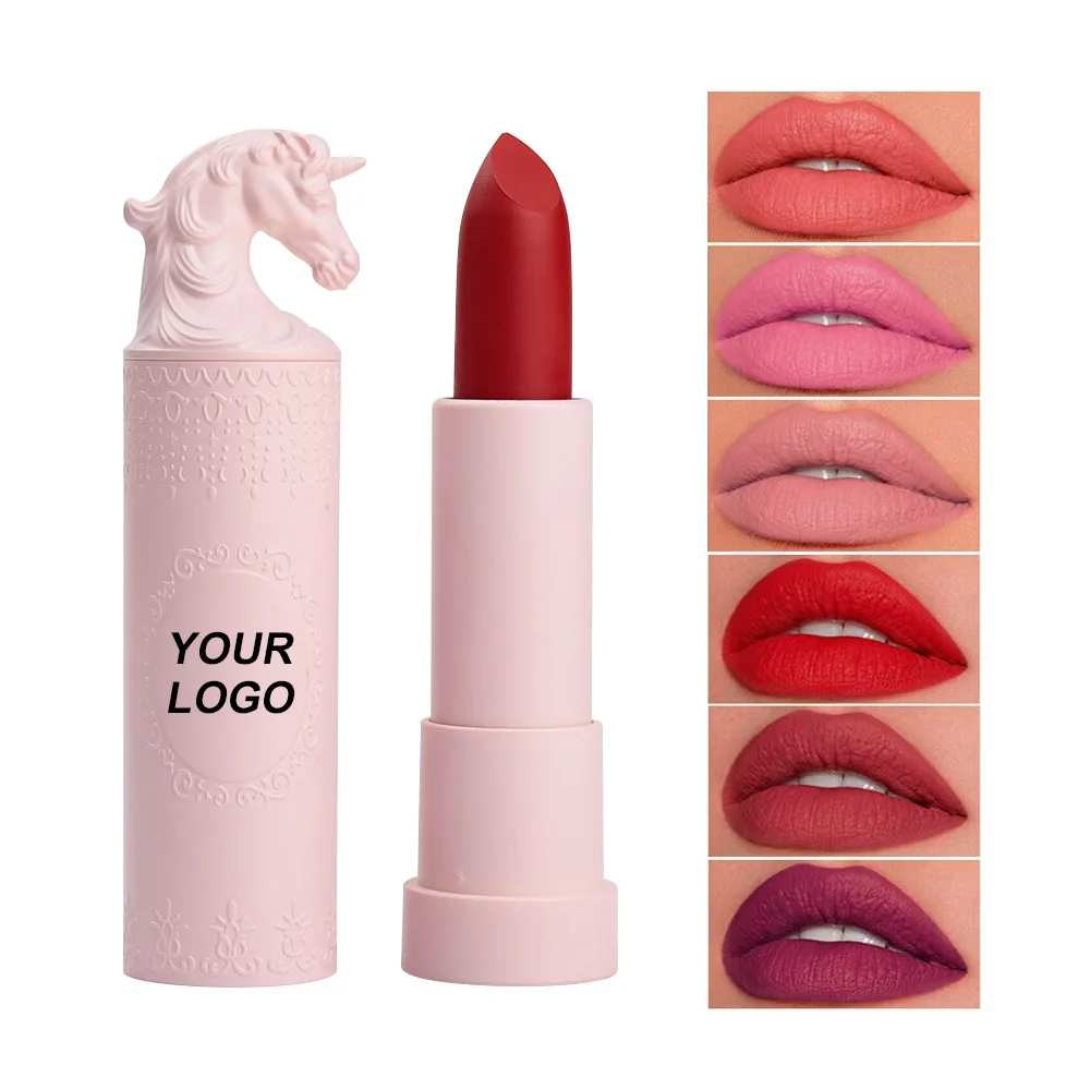 Wholesale makeup vendor private label waterproof lipstick 14 colors long lasting matte lipstick set