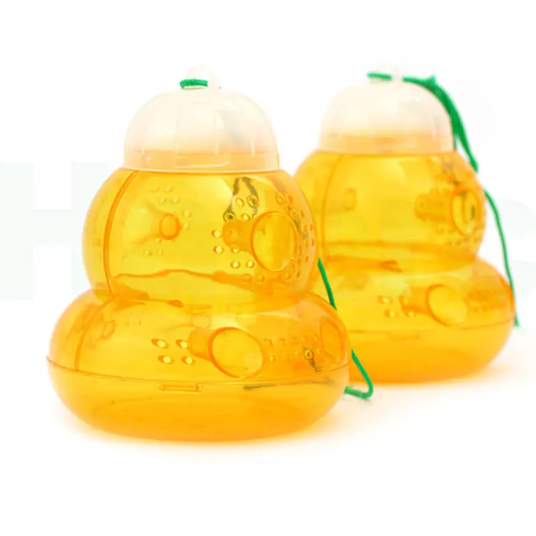 Gourd Shape Yellow Bee Trap Wasp Fruit Fly Trap Bee Catcher