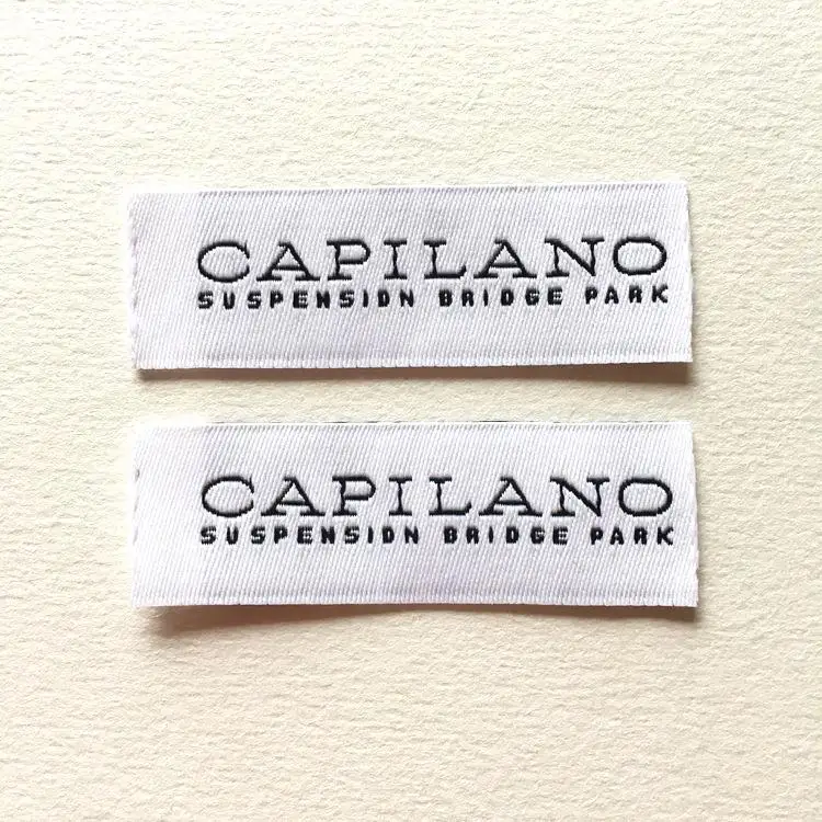 custom woven label for clothing damask quality satin taffeta tagsfor clothes clothing tag woven tags custom tag