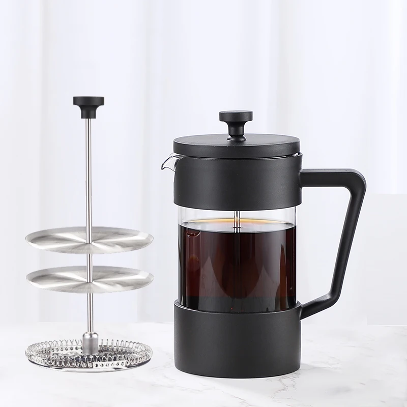 OEM ODM 350ml 600ml 1000ml  Prensa Francesa 304 Stainless Steel Filter French Press Coffee Maker