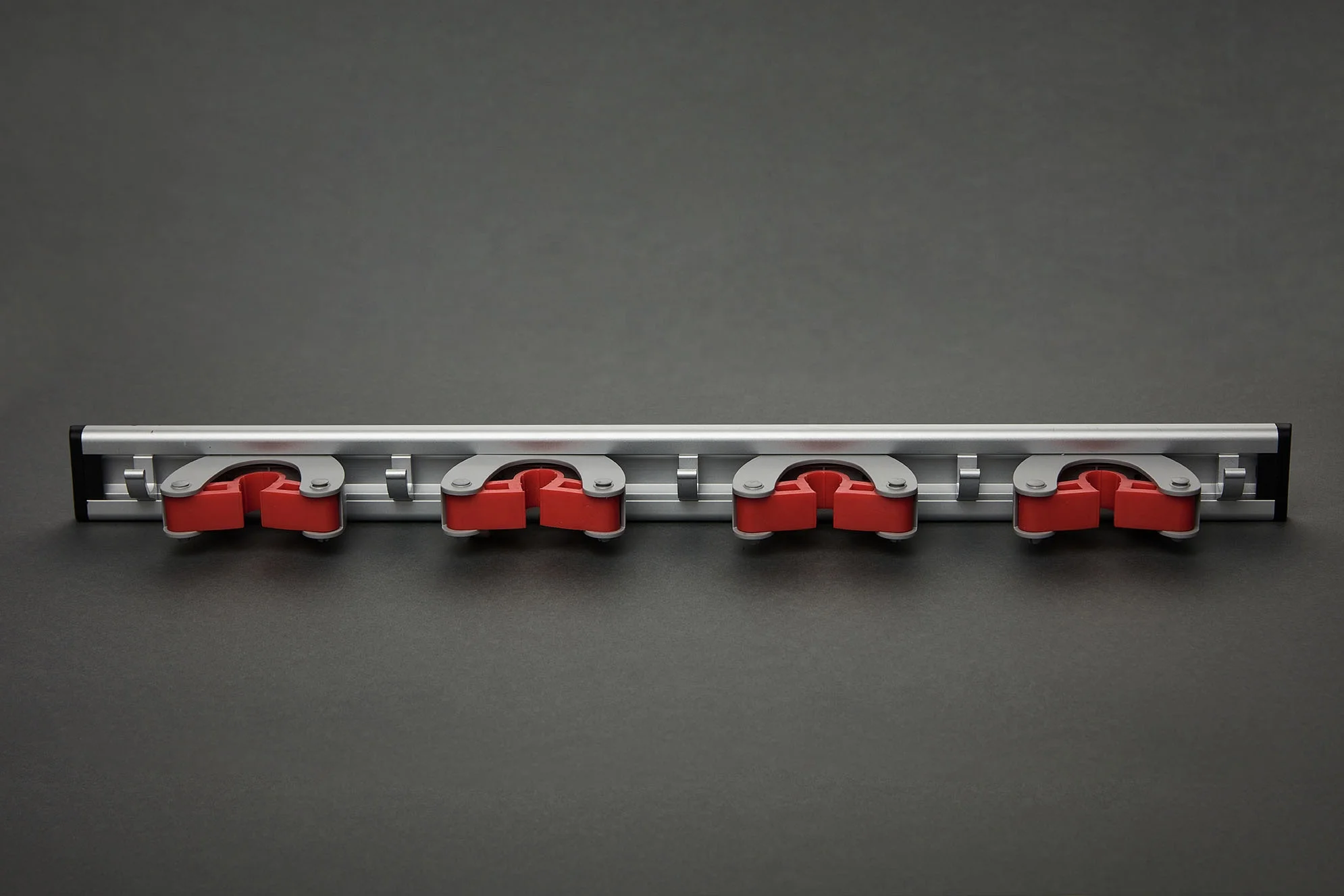 Factory Aluminum Gripper Wall Mounted Tools Organizer Mop And Broom Holder