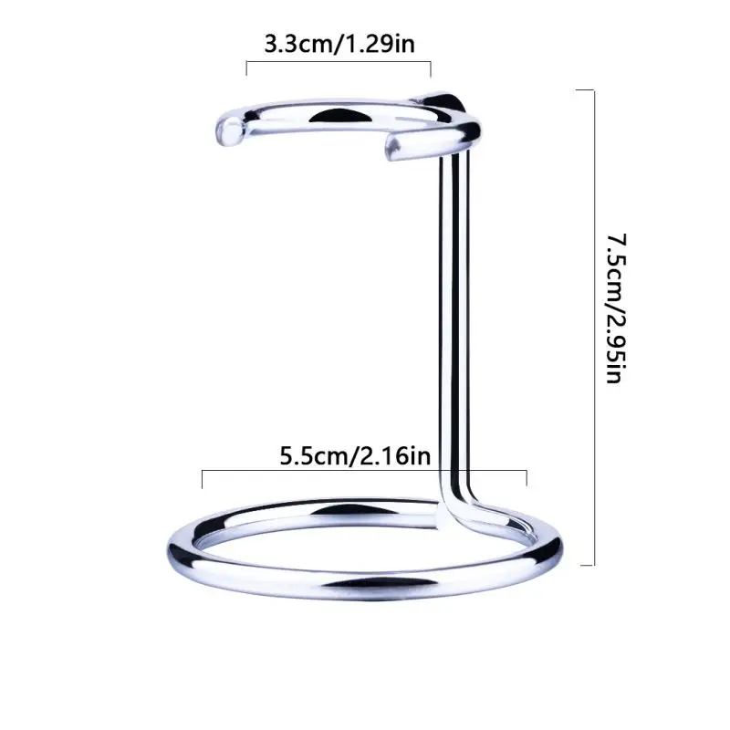 Классический безопасный Высококачественный акриловый пластиковый держатель для бритвы из нержавеющей стали, подставка для щетки для бритья