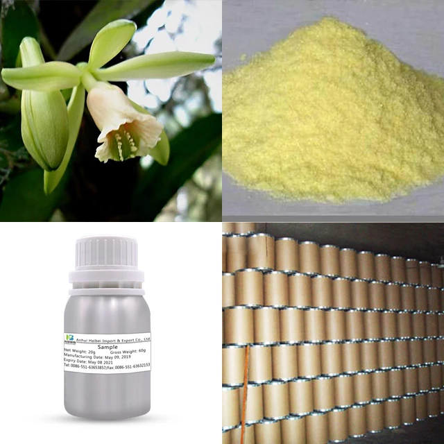 
Natural Vanillin Crystals; Methylprotocatechuic aldehyde; Vanilla 121-33-5 