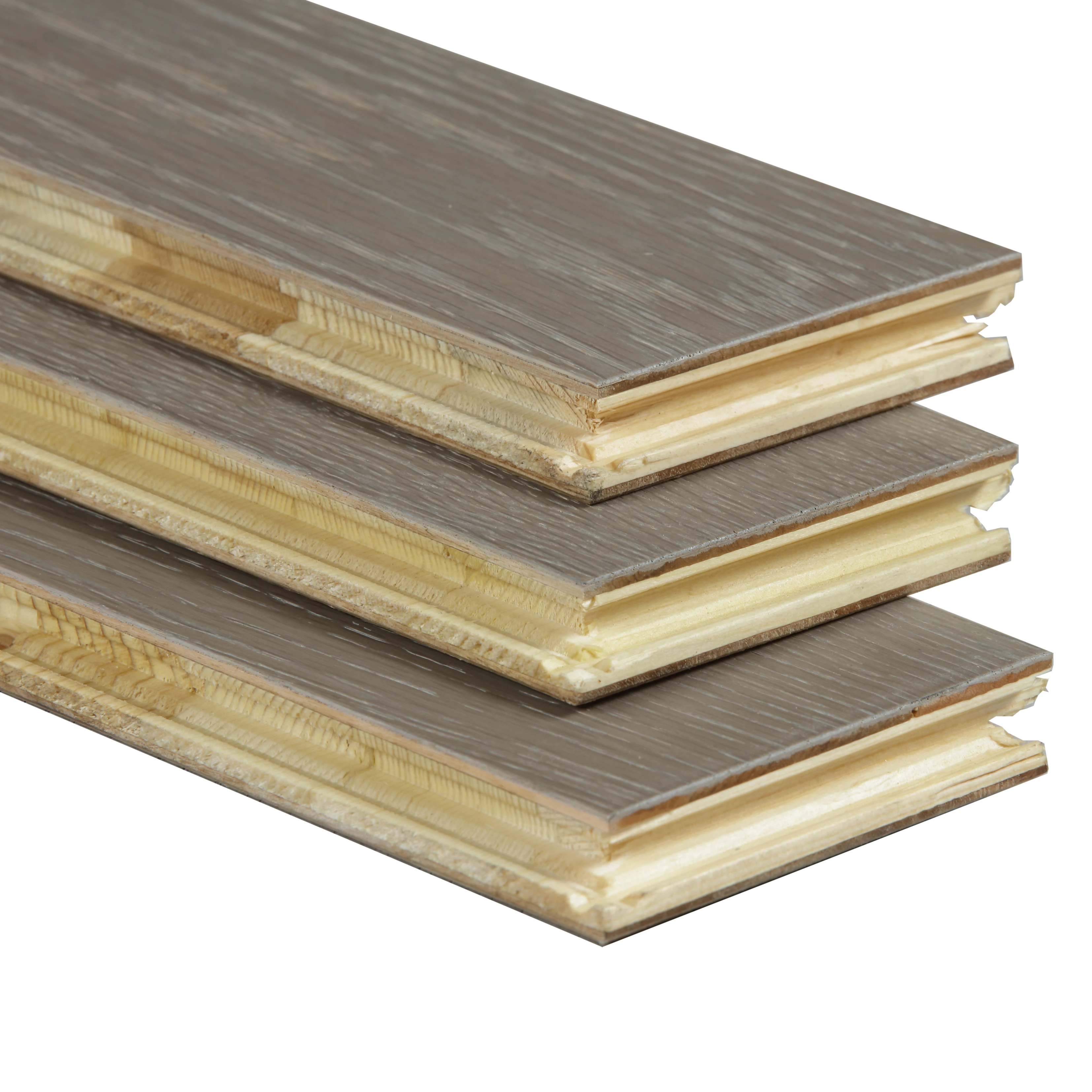 Oak Brushed UV Lacquer herringbone solid wood composite floor engineered wood flooring