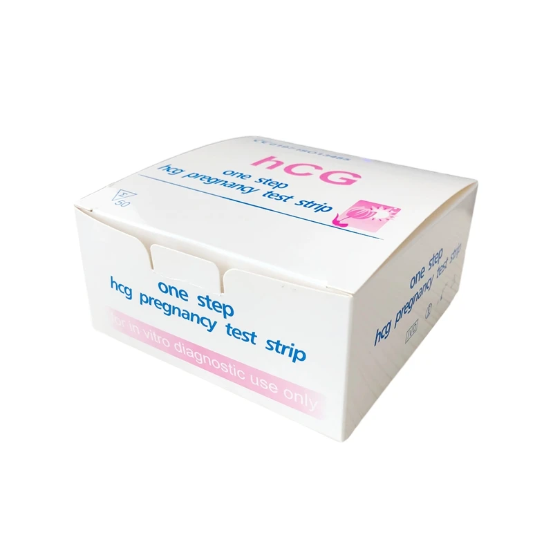 Медицинский HCG Набор для быстрого тестирования мочи один шаг Тест полоски для беременности