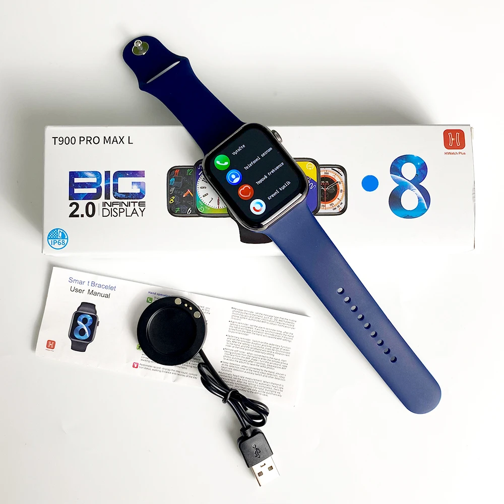 2023 Hot Sale T900 Pro Max L Smart Watch Full Touch Screen Reloj Intelligente Fitness Sports Waterproof Smart Watch