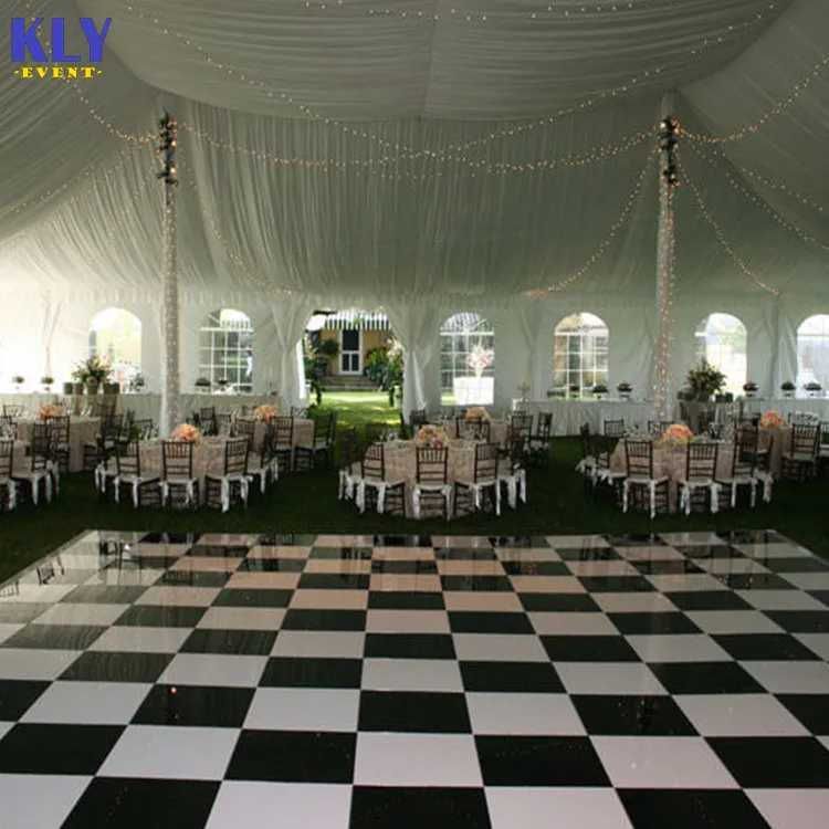 Portable White Wooden Dance Floor Out Wedding Stage Floor For Wedding Party Decoration
