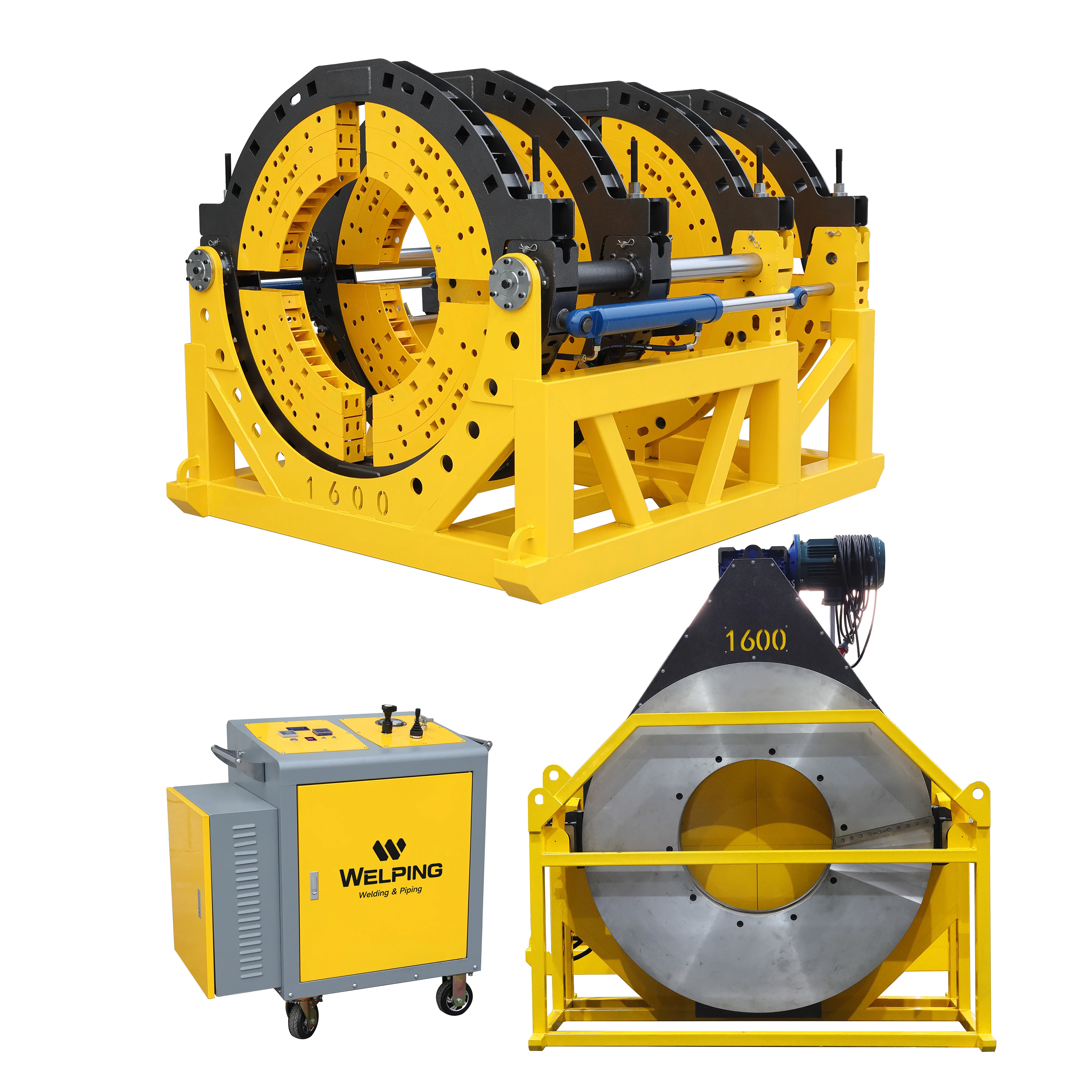 High quality 1600mm large size hdpe butt fusion welding machine hydraulic plastic pipe fusion welding machine