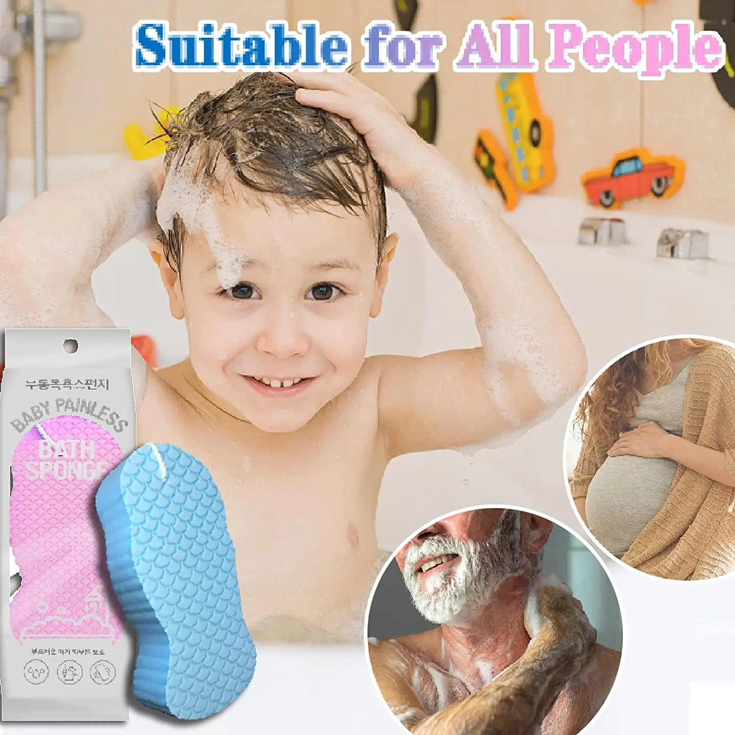 Многоразовая скраб для спа, супер мягкая отшелушивающая губка для ванны, ультра мягкая губка для ванны и душа