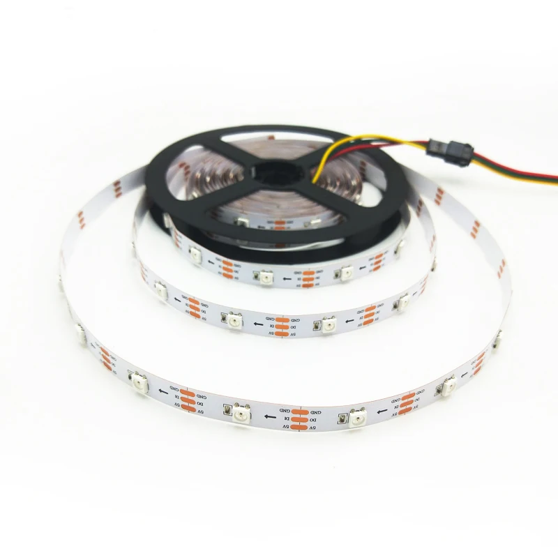WS2812B LED strip 30LED 30pixel 5V white PCB and black PCB