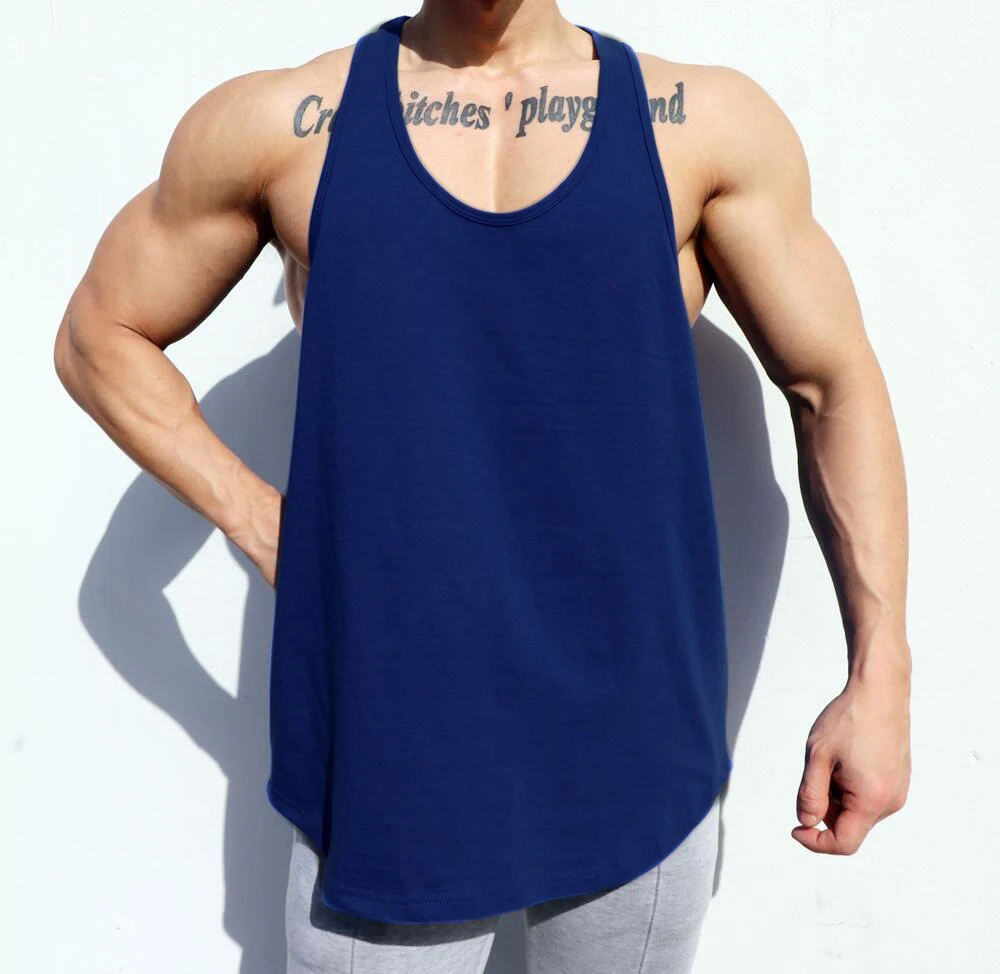 
Wholesale Custom Logo Size Color Mens Tank Tops Fitness Sportswear Outwork Sleeveless Singlet for Training 