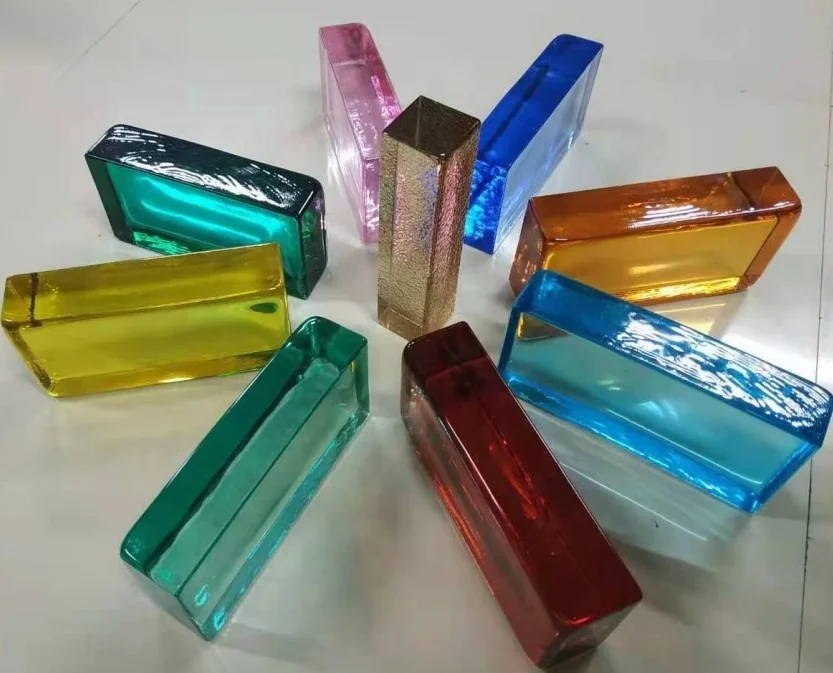 HWK Wholesale White Clear Crystal Glass Brick For Building Decoration