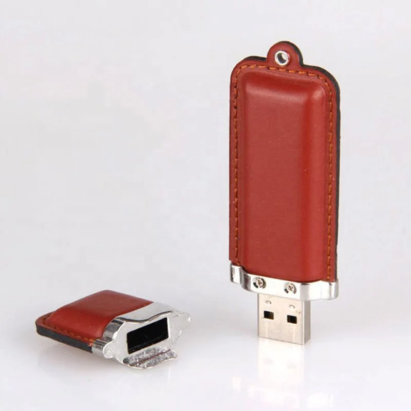 Custom leather usb key with keychain 128GB 256GB 512GB 1TB 2TB Usb Stick Swivel usb flash drive With Custom Logo
