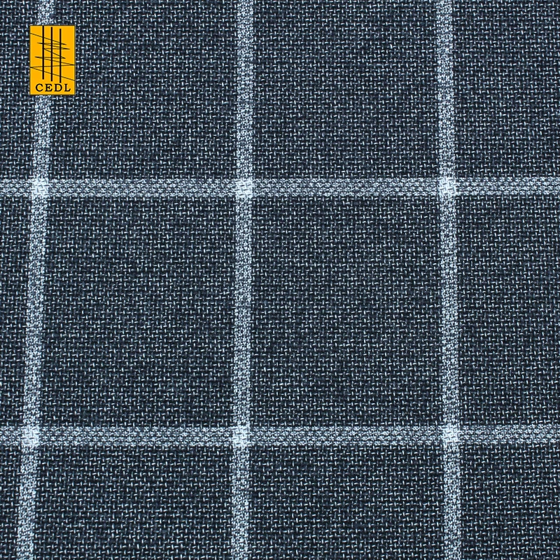 Customized Medium Weight Black White Linen Cotton Blend Check Plaid Fabric Linen Cotton Yarn Dyed Check Fabric For Shirt