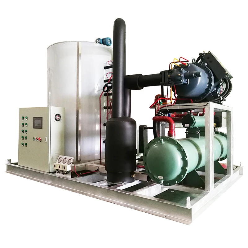 China Cheap Ice Maker 5 Ton Flake Ice Machines Industrial Ice Making Machine Flake For Chemical Dyes Biological Research Etc