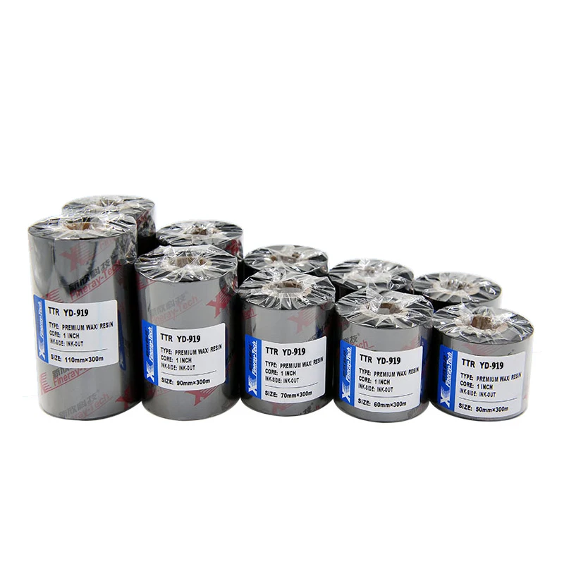 China Wholesale Good Scratch Resistance Barcode Printer TTR Ribbon Thermal Transfer Wax Resin Bar Code Ribbon