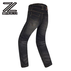 Denim Trousers High elastic Breathable Motorcycle Knee Protections Jeans