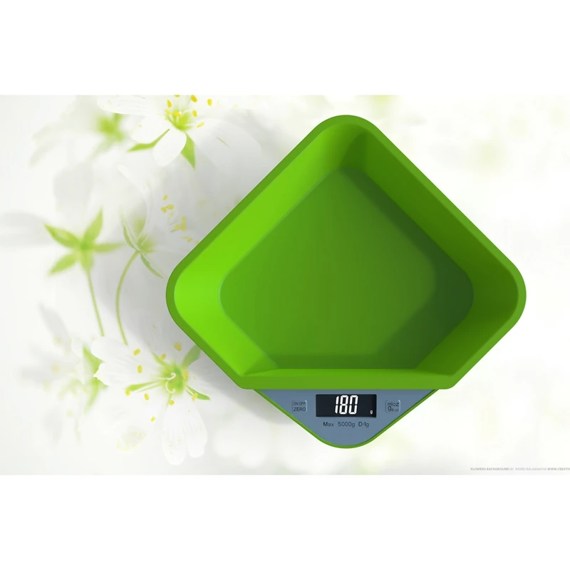 Smart Design Cooking Weighing Scale Low Battery And Overload Indicator Digital Kitchen Scale With Bowl