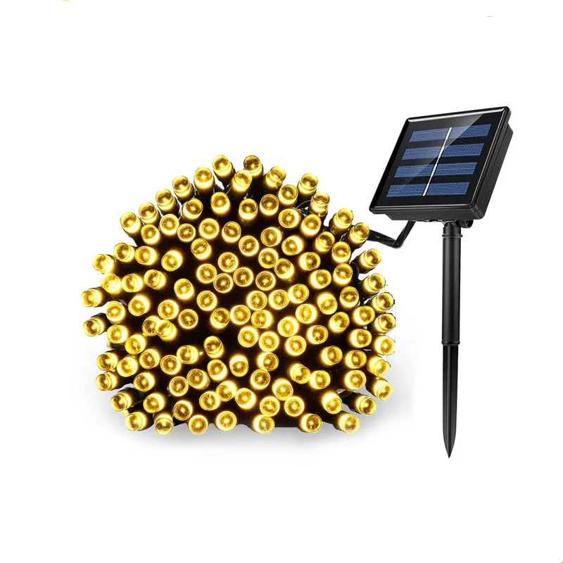 
Warm white 100 Led Waterproof Christmas Solar String Light wedding party Light 