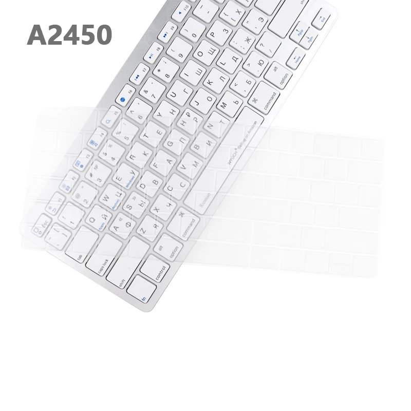 Нано-ТПУ для Macbook 2021 новый iMac 24 'M1 чип Беспроводная Волшебная клавиатура A2450 без Touch ID аксессуары ТПУ чехол для клавиатуры