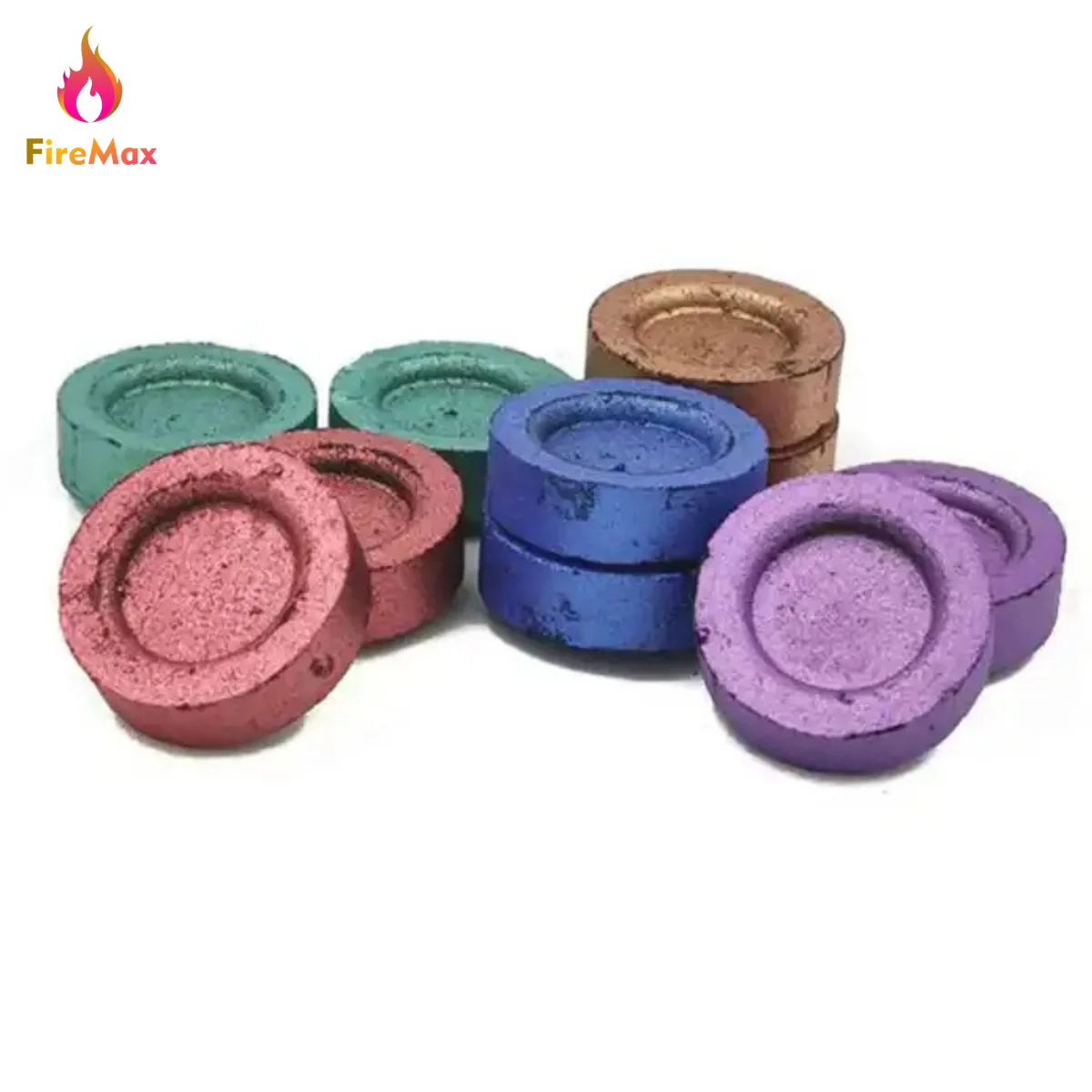 Firemax Quick Lighting 22-60mm smokeless color Charcoal Round Shisha Hookah Charcoal Cheap Sheesha Hookah Accessories