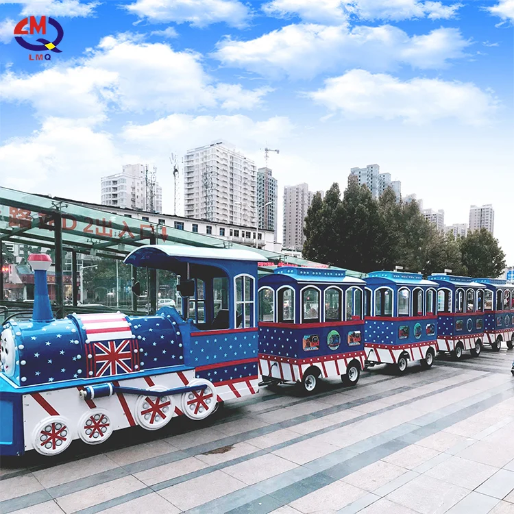 Kids and Adult Shopping Mall Amusement Park Rides Electric Tourist Trackless Train for Sale
