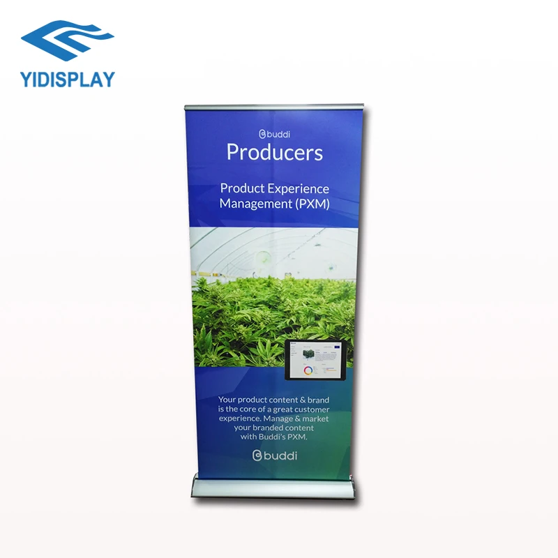 Factory Direct Tripod Outdoor Backdrop Banner Stand Display Roll Up Banner