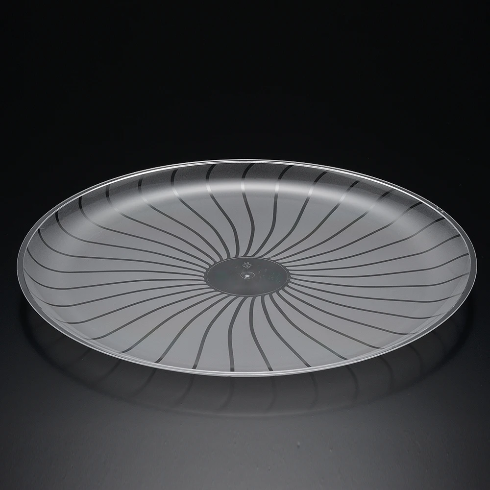 Good price picnic bread round size arab snacks wholesale clear large disposable serving plastic tray