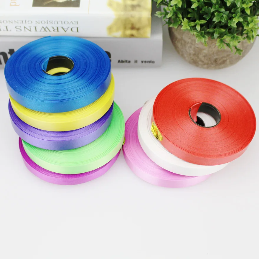 Homesun Promotion 100 Yards one Roll 1.2cm Silk Satin Ribbons for Crafts Bow Handmade Gift Wrap Party Wedding Decorative