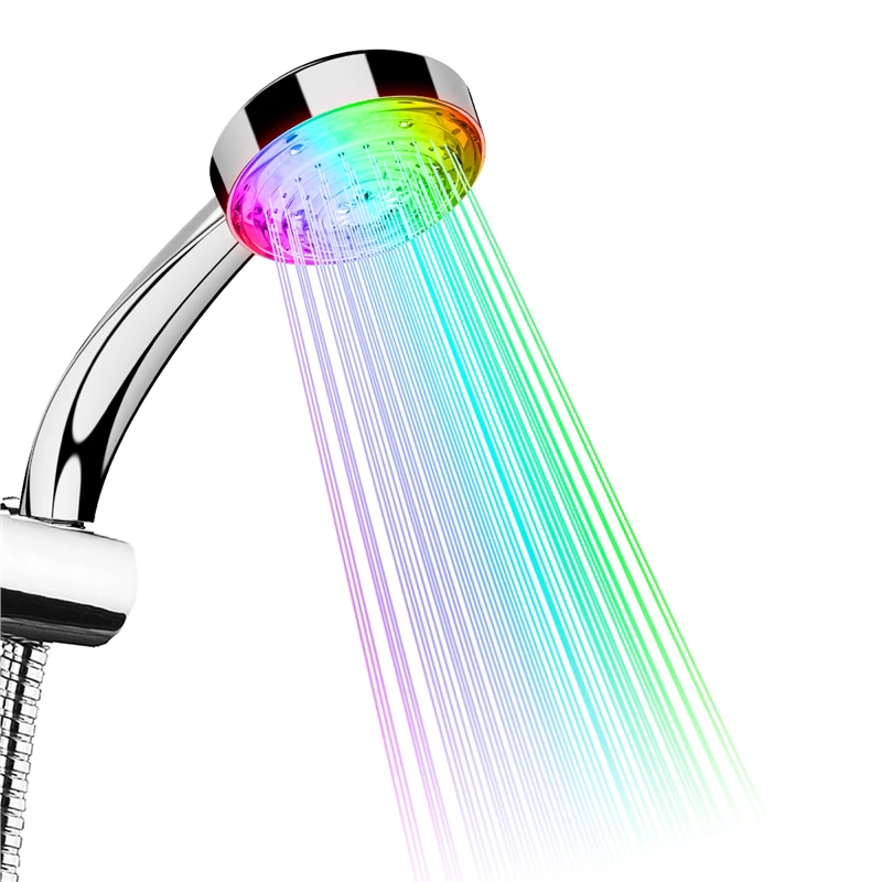 Led Multi Coliured ShowerHead 7 Colors Shower Header Changing Automatically Led Light Shower Head Bathroom
