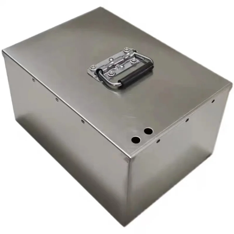 custom sheet metal enclosure portable lithium electric part battery box battery pack metal case custom metal box