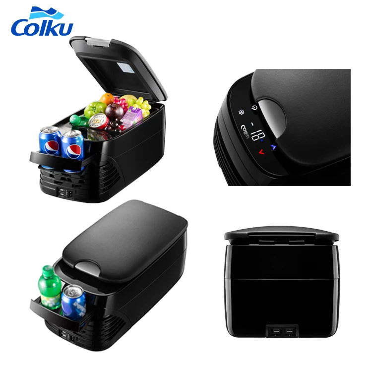 Colku Portable Camping Outdoor 8L OEM Compressor Car Freezer 12Volts Refrigerator Mini Fridge for Business Car