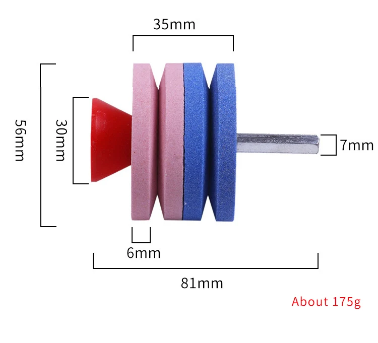 Factory Direct Aluminum Oxide Grinding Stone Hand held Knife Sharpener Scissors Chopper Ceramic bonding agent Grinding Wheel