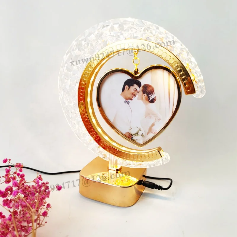 Acrylic LED Photo Frame Fashion LED Photo Frame Stage USB Charging Multi-Function Plastic Picture Photo Frame