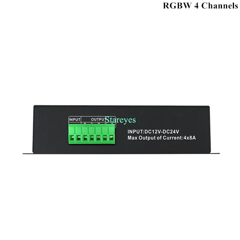 100 Pcs DMX512 Decoder RGB 3 Channels RGBW 4 Channels LED  Controller 8A / CH DC12-24V DMX512 LED driver