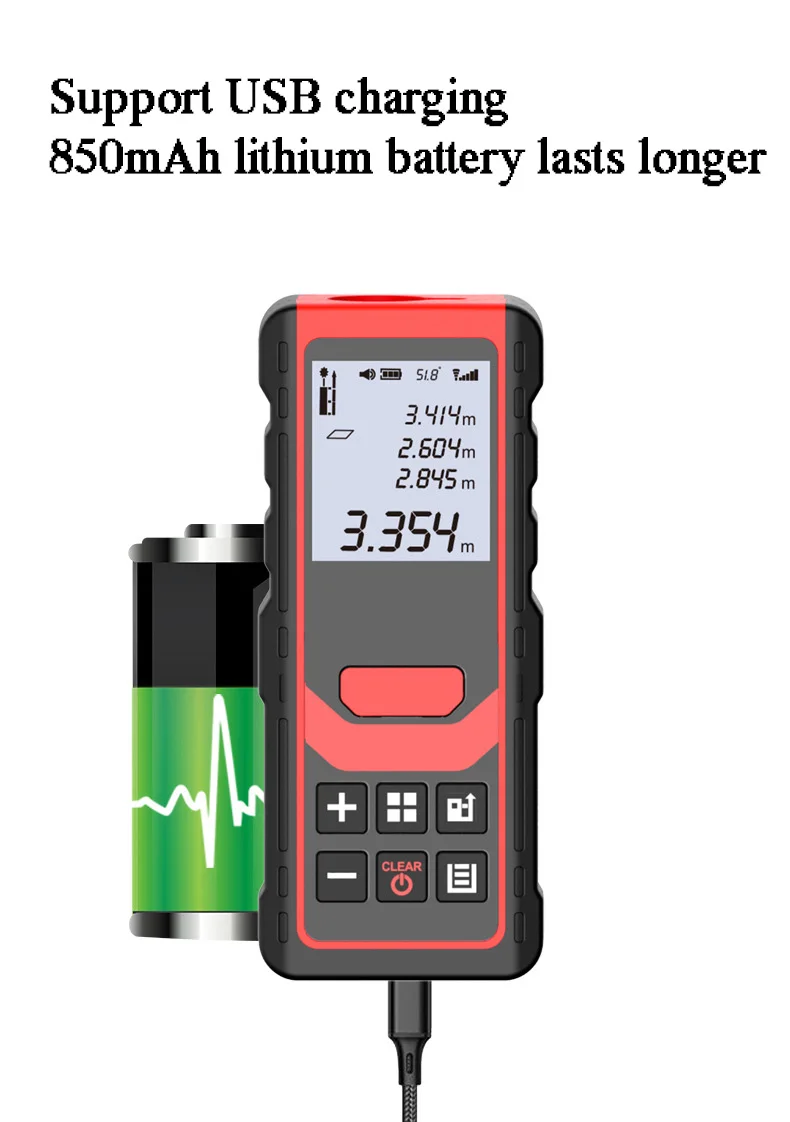 Handheld Classic Laser Measurement Rangefinder Silent Rangefinder Laser