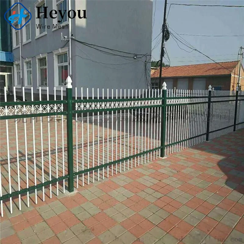 Заводская поставка Цинковый стальной забор из кованого железа для внутреннего двора металлическое ограждение виллы