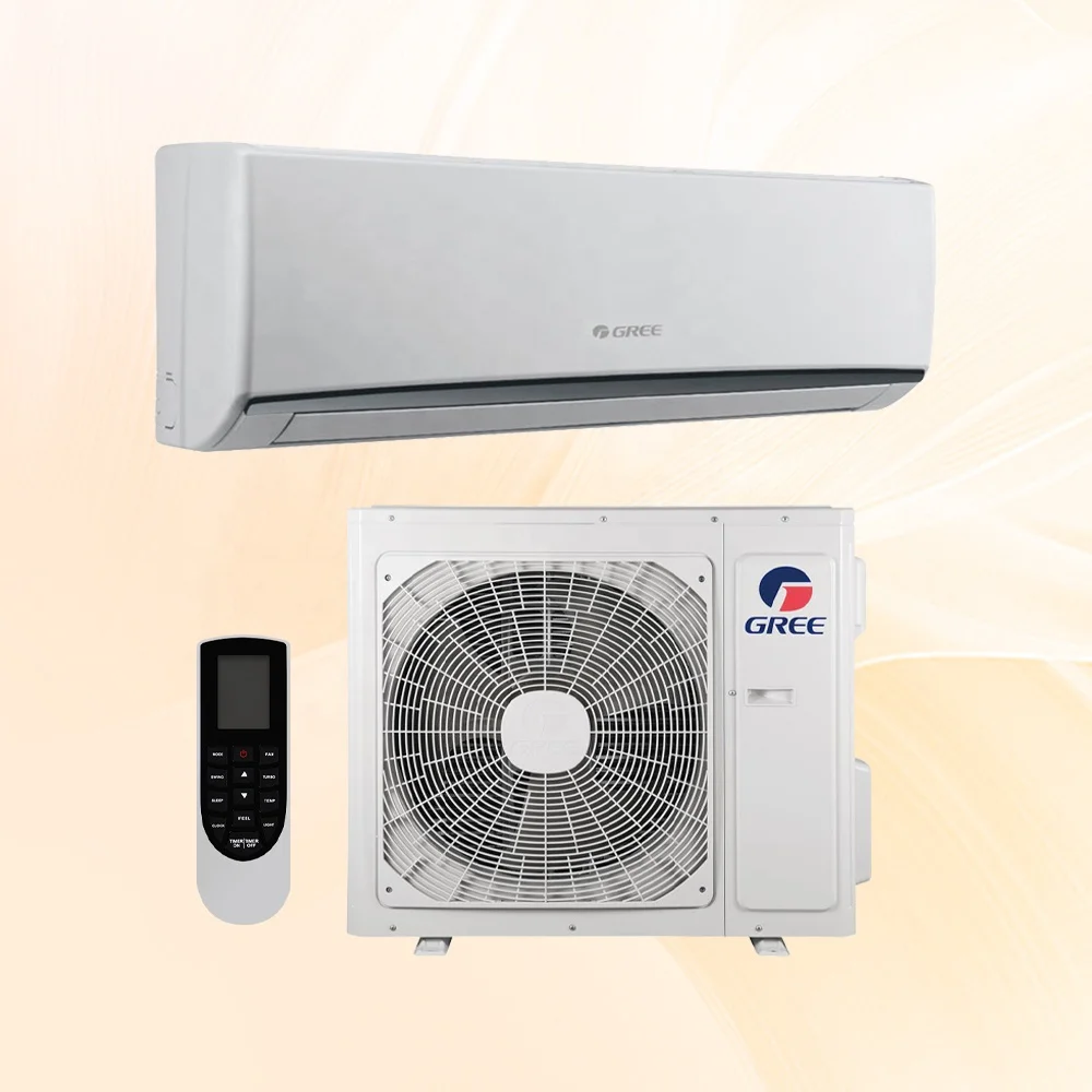 Gree Household Split Air Conditioner Heating Cooling Wall Mounted Air Conditioning System 9000Btu-24000Btu Inverter AC Wifi