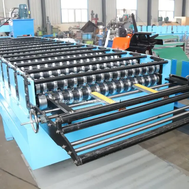 Гофрированный Листовой пресс металлический кровельный рулонный формовочный станок