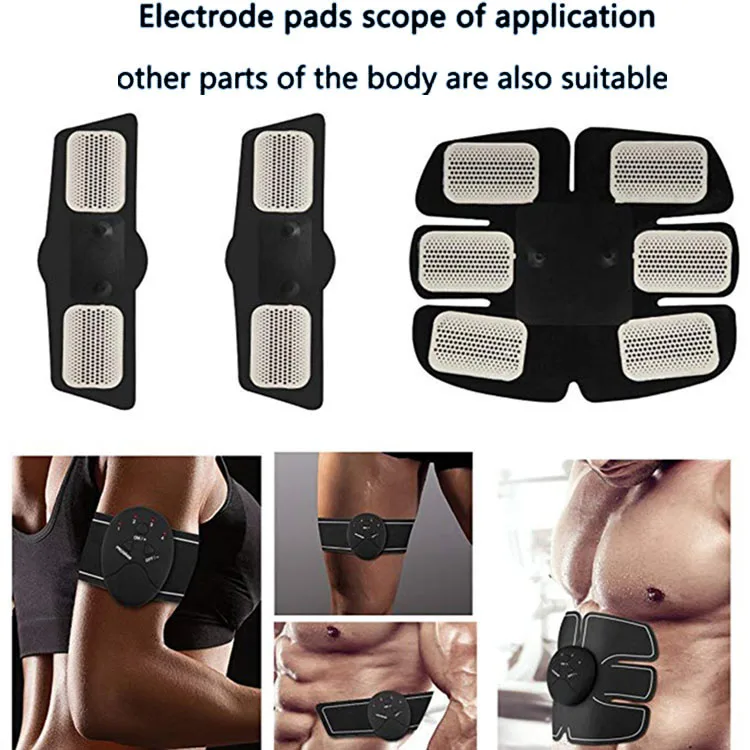 Silicone Conductive Rubber Tens Abs Stimulator Gel Pads For EMS Abdominal Arm Leg Muscle Toner Gel Positioning Ems Abs Pads
